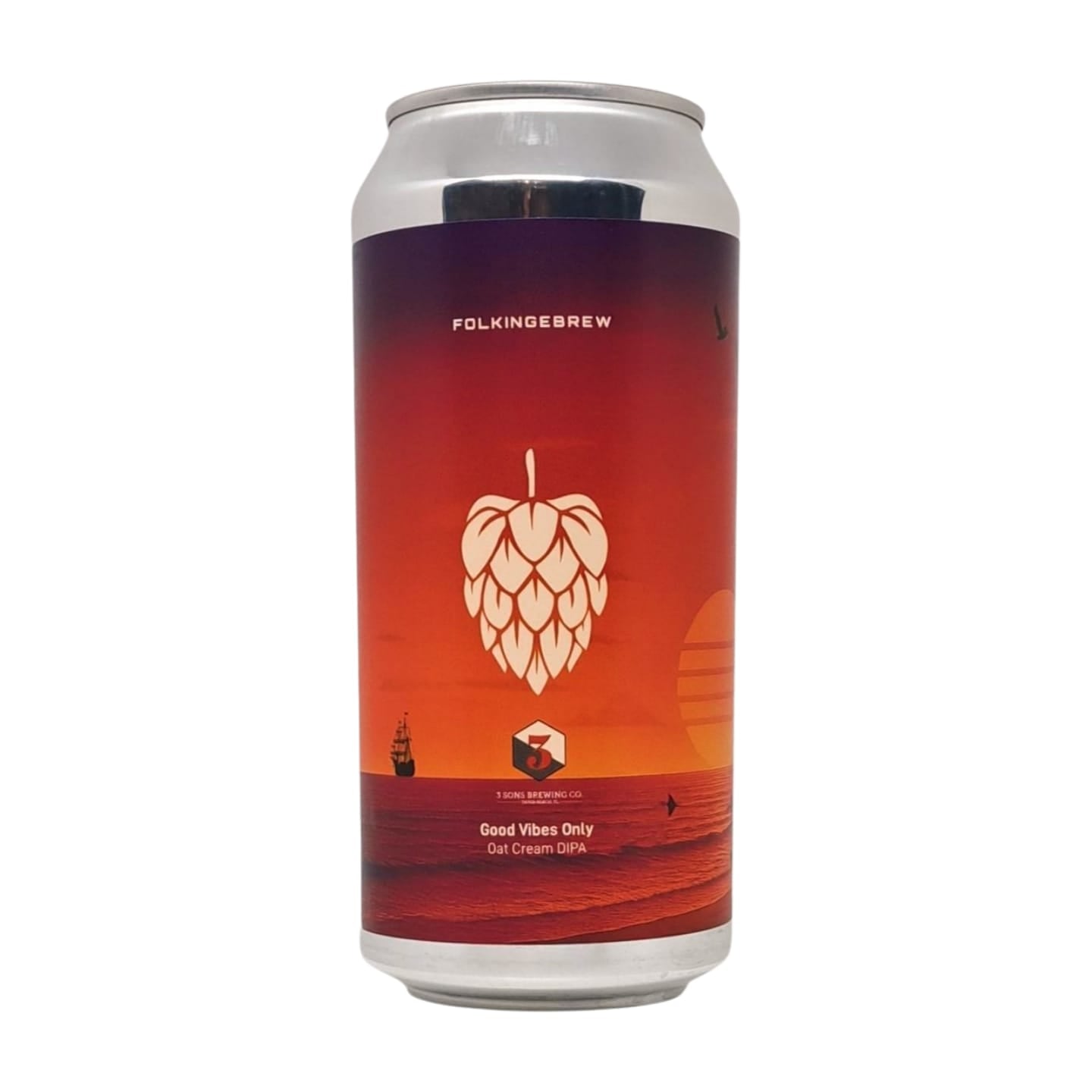 Folkingebrew X 3 Sons Good Vibes Only Double Oat IPa online Kopen bier Webshop Brother Beer