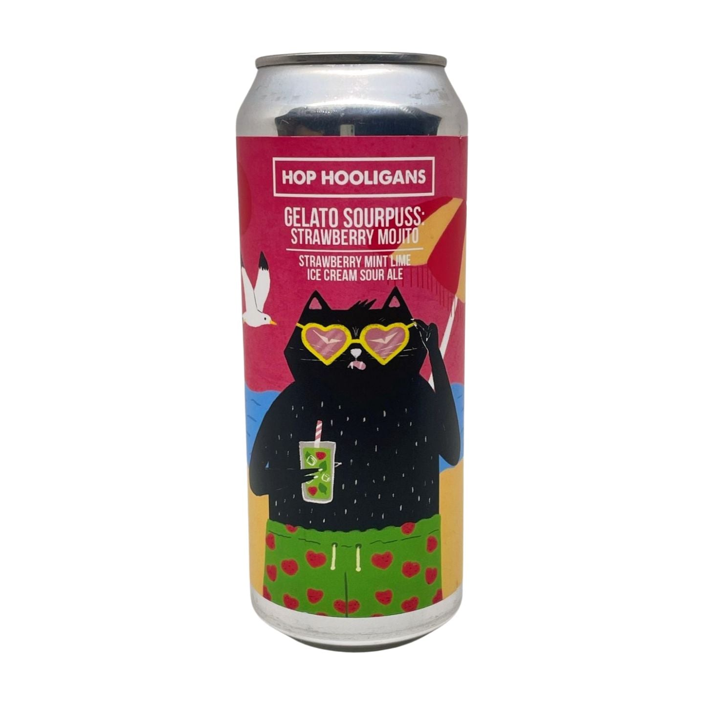 Hop Hooligans Gelato Sourpuss Strawberry Mojito | Ice Cream Sour koop je bij Verdins Bierwinkel