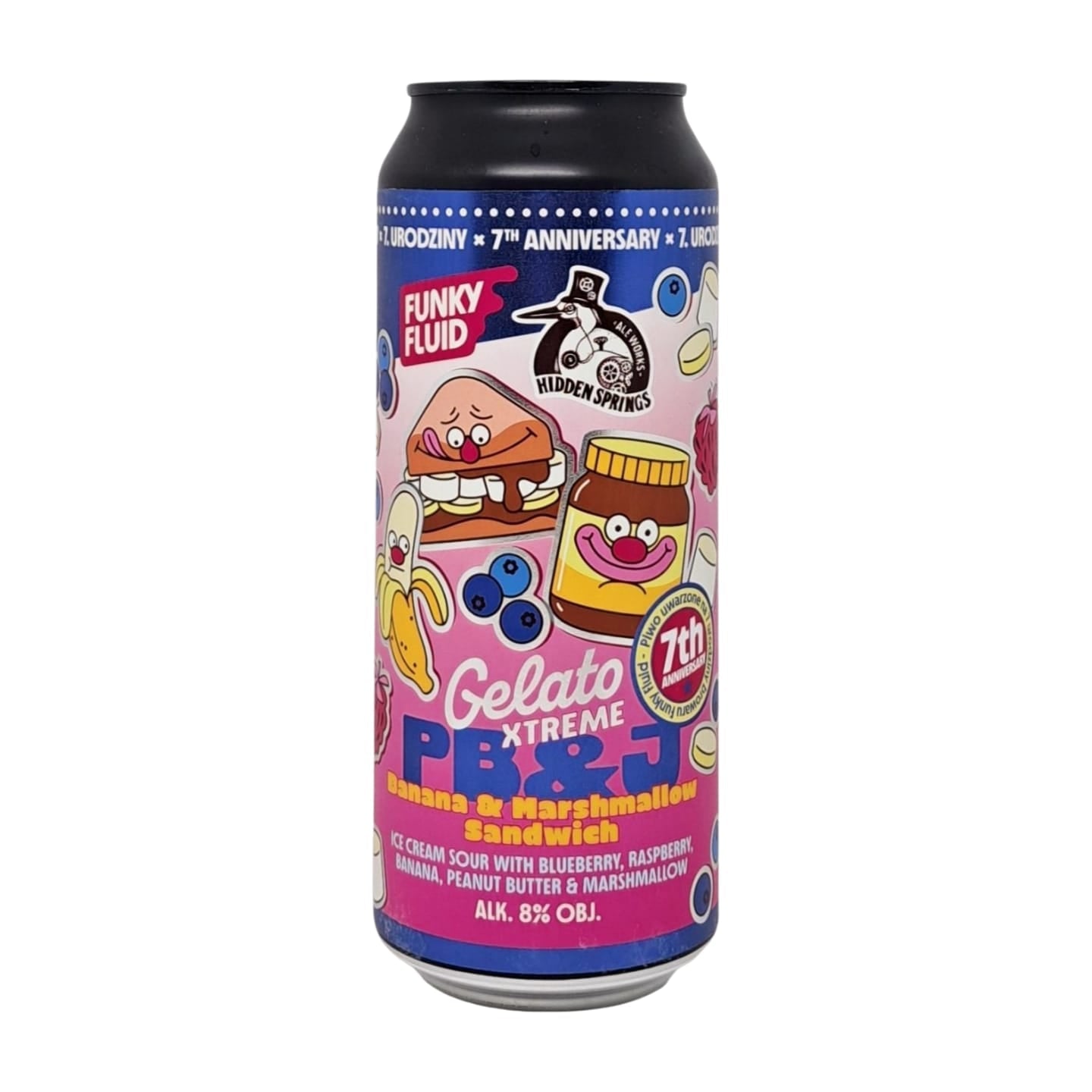 Funky Fluid Gelato x Hidden Springs Gelato XTREME: PB&J Banana & Marshmallow Sandwich | Smoothie Sour